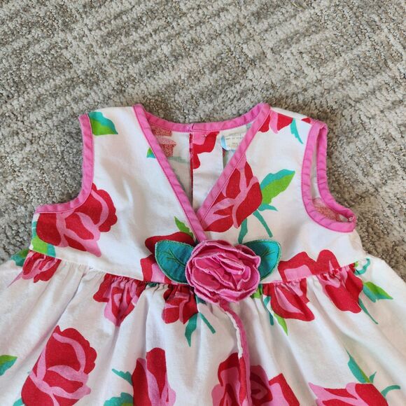 Girls Rose floral rose vintage tank swing top size 18 months - Picture 9 of 11